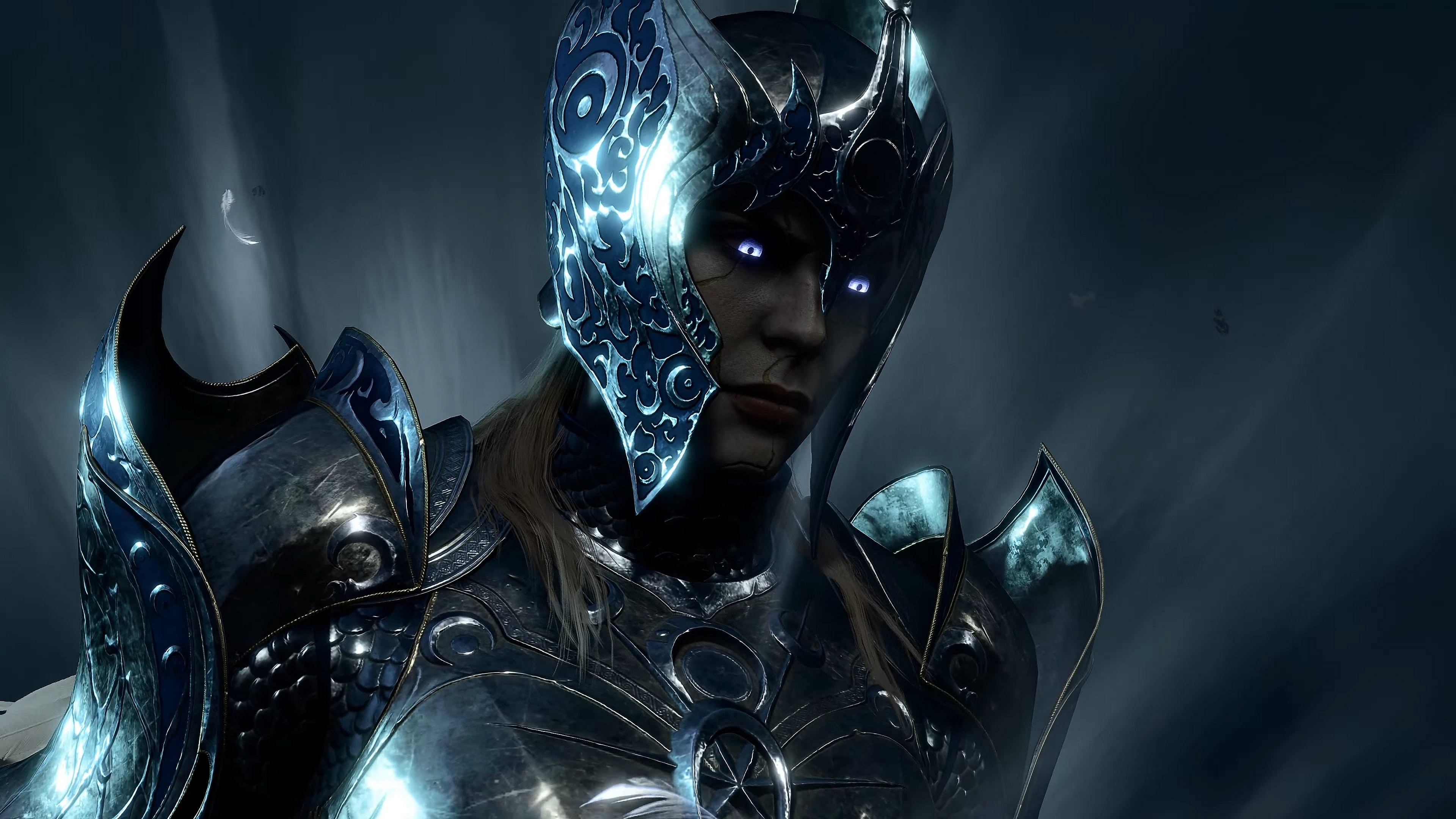 Dame Aylin (Helen Keeley) embraces her aasimar powers in Baldur's Gate 3 (2023), Larian Studios