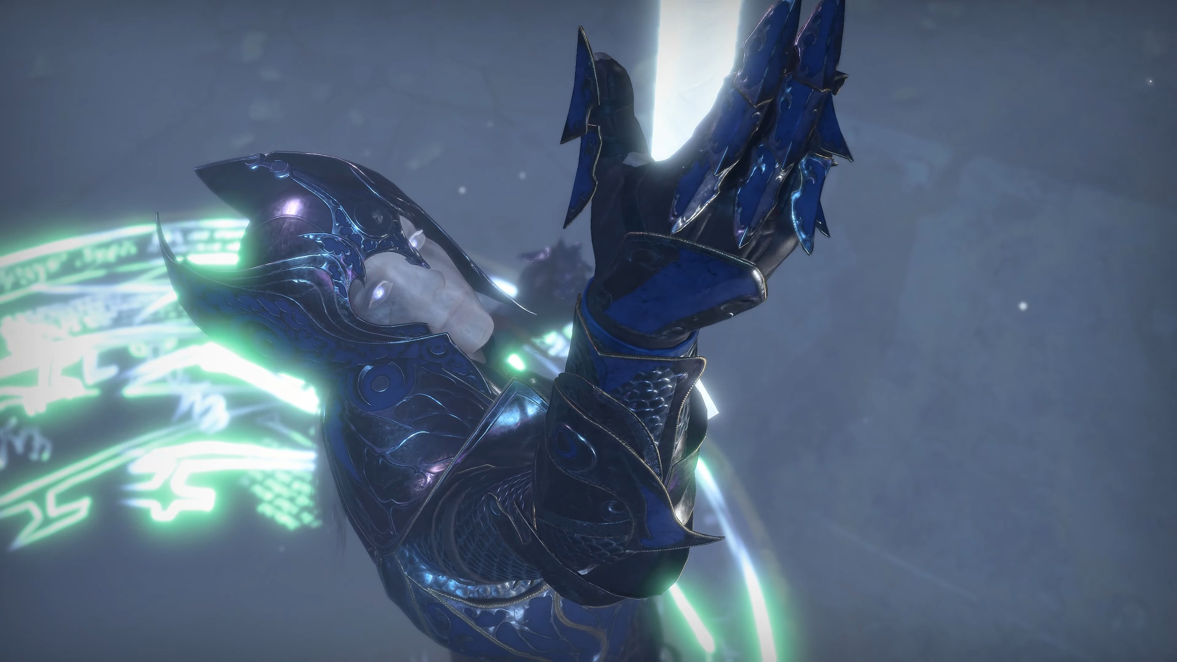 A newly awakened Dame Aylin (Helen Keeley) reaches for her blade in Baldur's Gate 3 (2023), Larian Studios