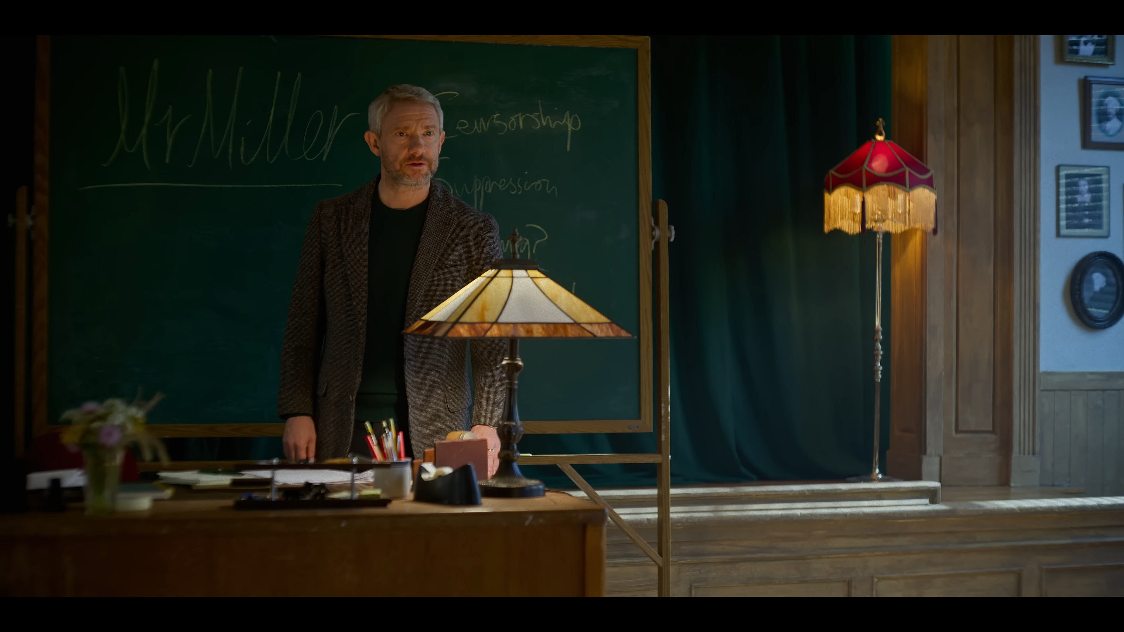 Martin Freeman as Jonathan Miller in Miller's Girl (2024), Lionsgate