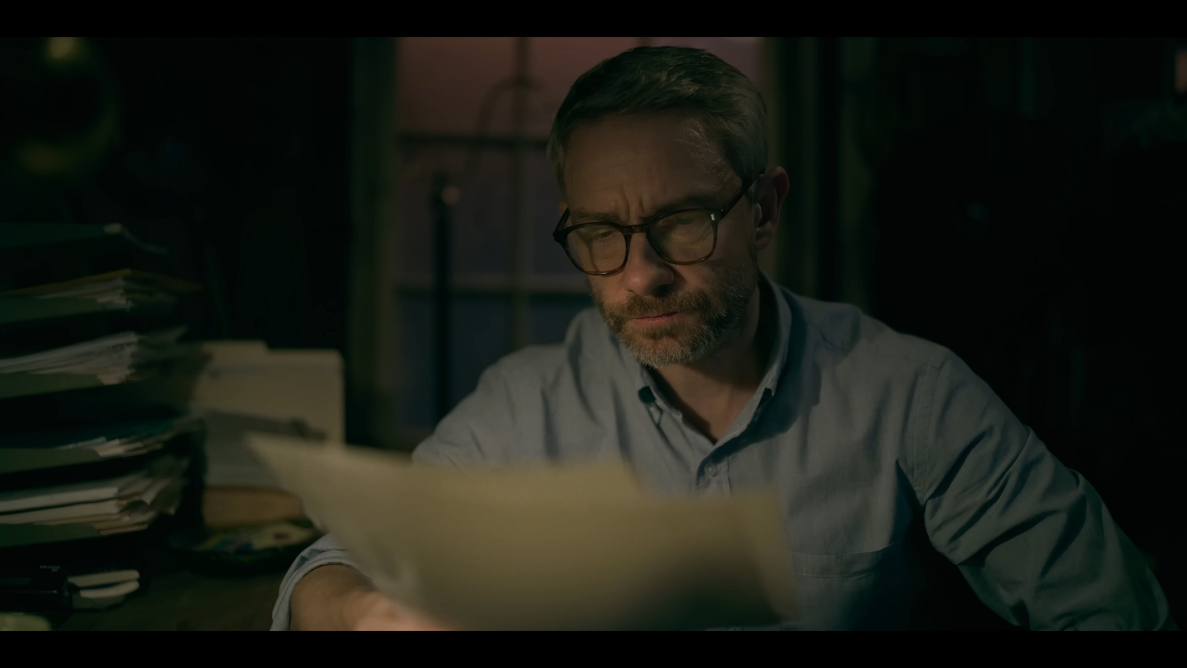 Martin Freeman as Jonathan Miller in Miller's Girl (2024), Lionsgate