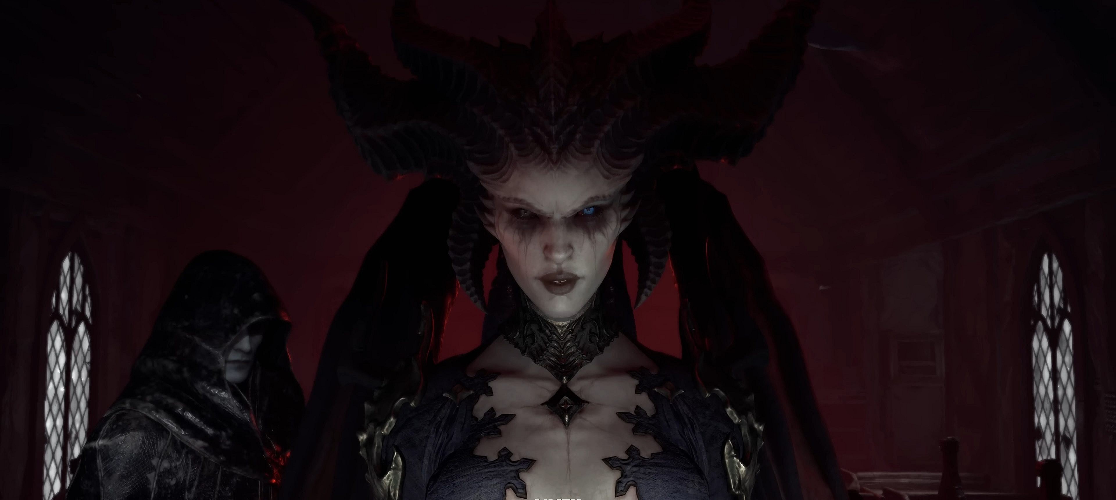 Lilith (Caroline Faber) emerges from the pits of Hell in Diablo IV (2023), Blizzard Entertainment