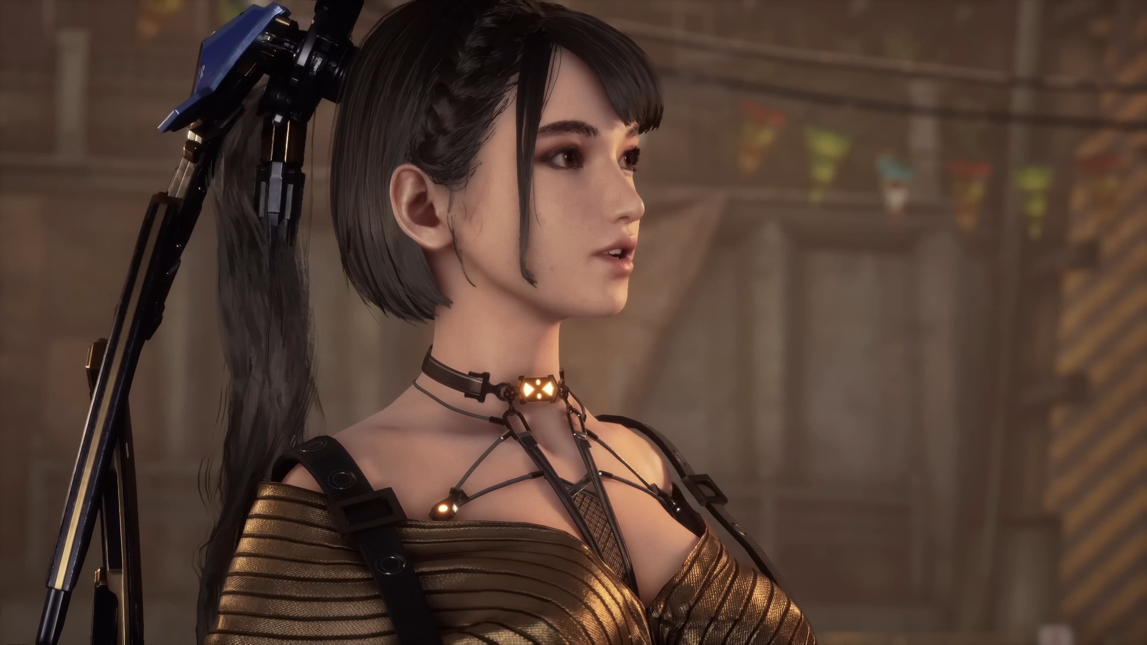 Eve (TBA) offers her help to the citizens of Xion in Stellar Blade (2024), Shift Up