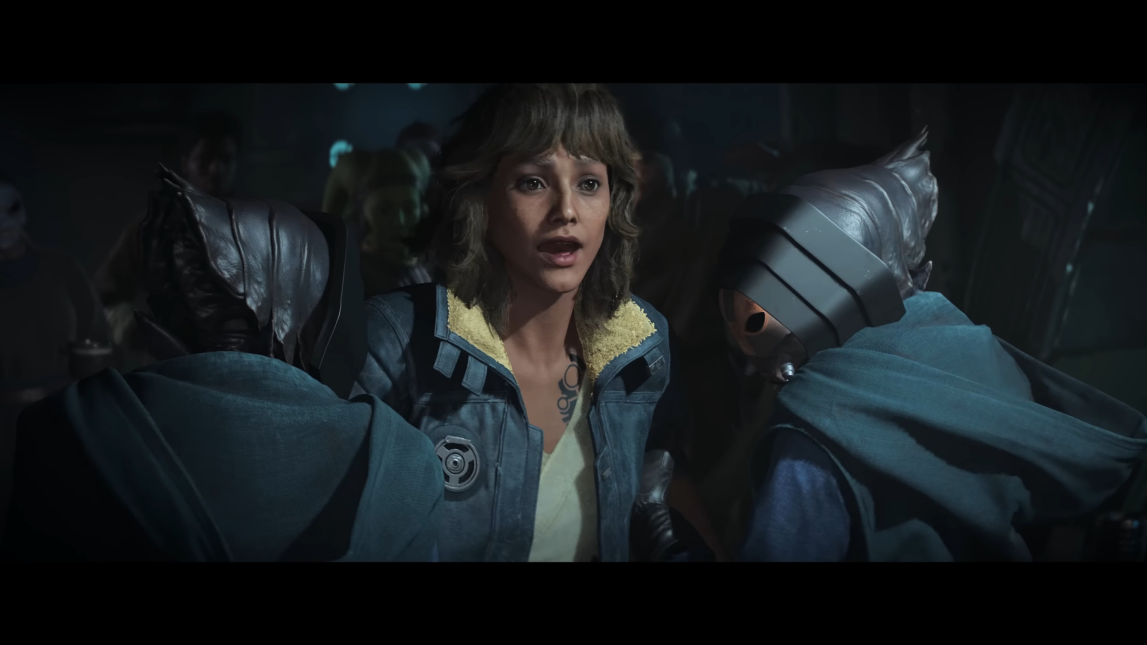 Kay Vess (Humberly González) tries to strike a bargain in Star Wars Outlaws (2024), Ubisoft