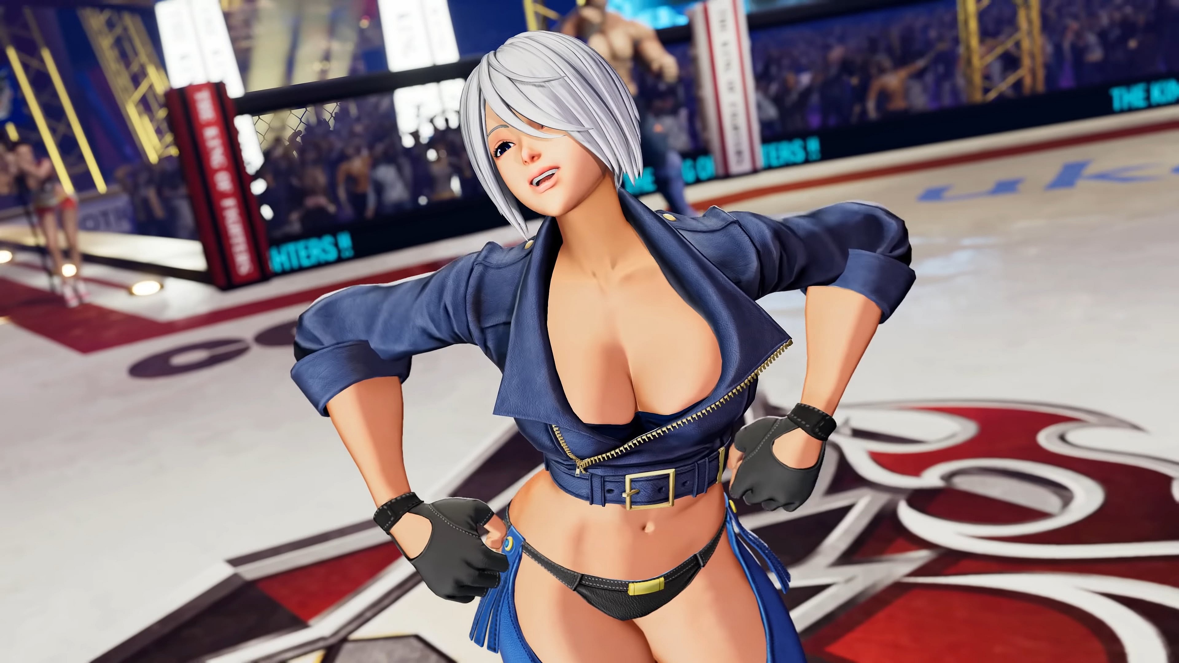 Angel (Miki Ogura) enters the ring in King of Fighters XV (2022), SNK