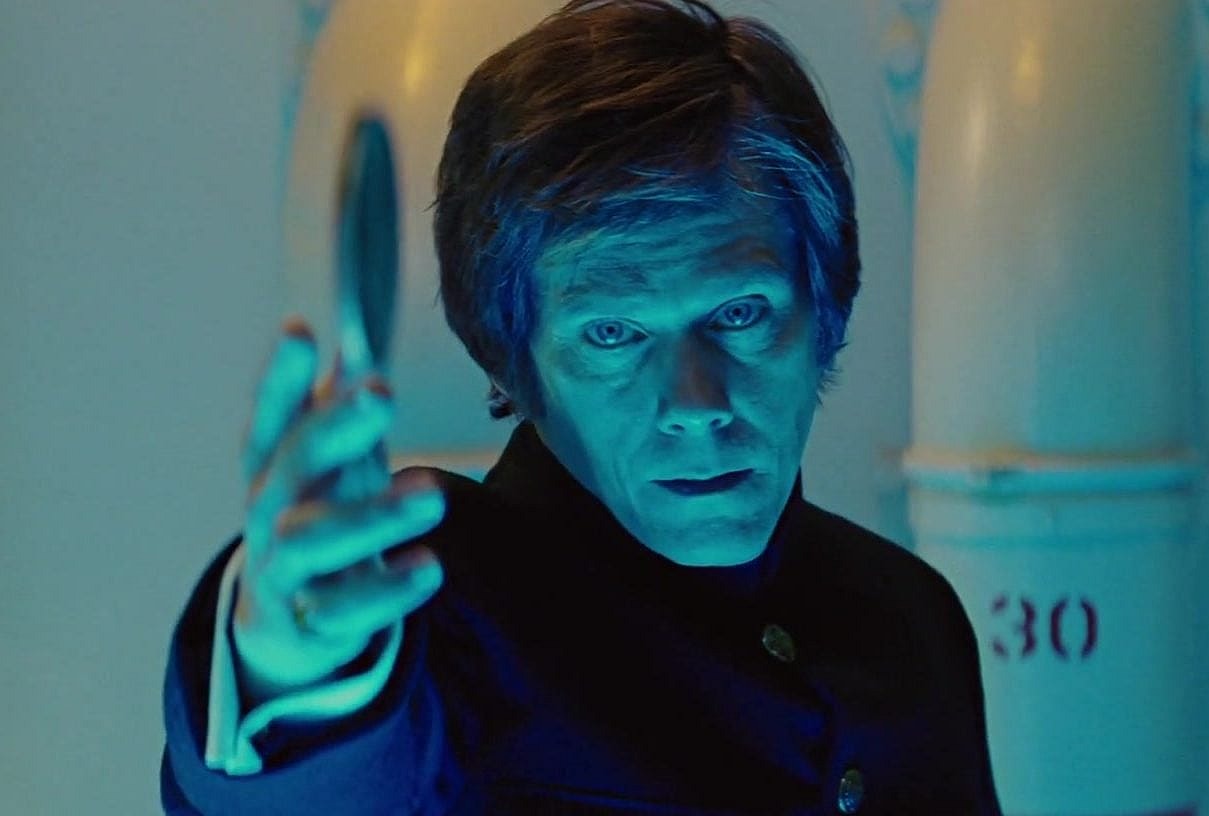 Sebastian Shaw (Kevin Bacon) is finally bested by Charles Xavier (James McAvoy) in X-Men: First Class (2011), Marvel Entertainment