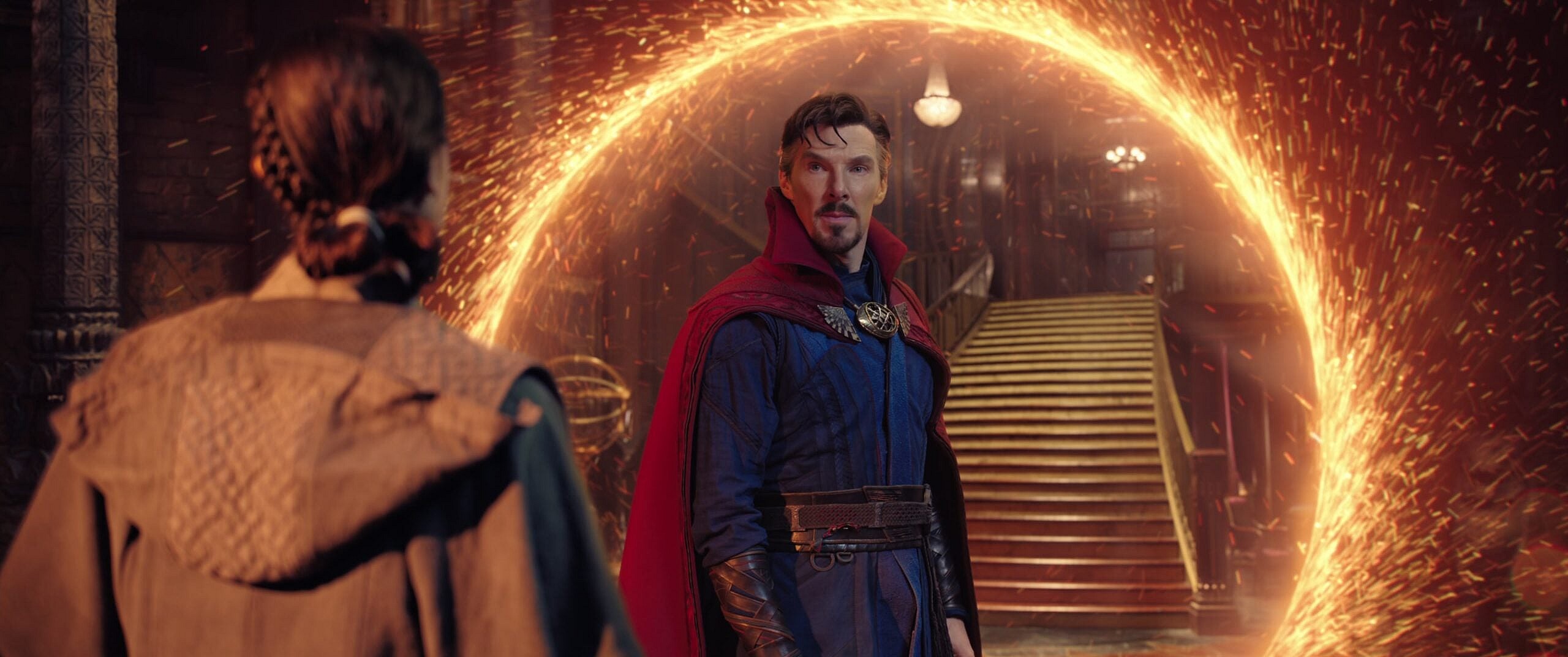 Doctor Strange (Benedict Cumberbatch) checks in on America