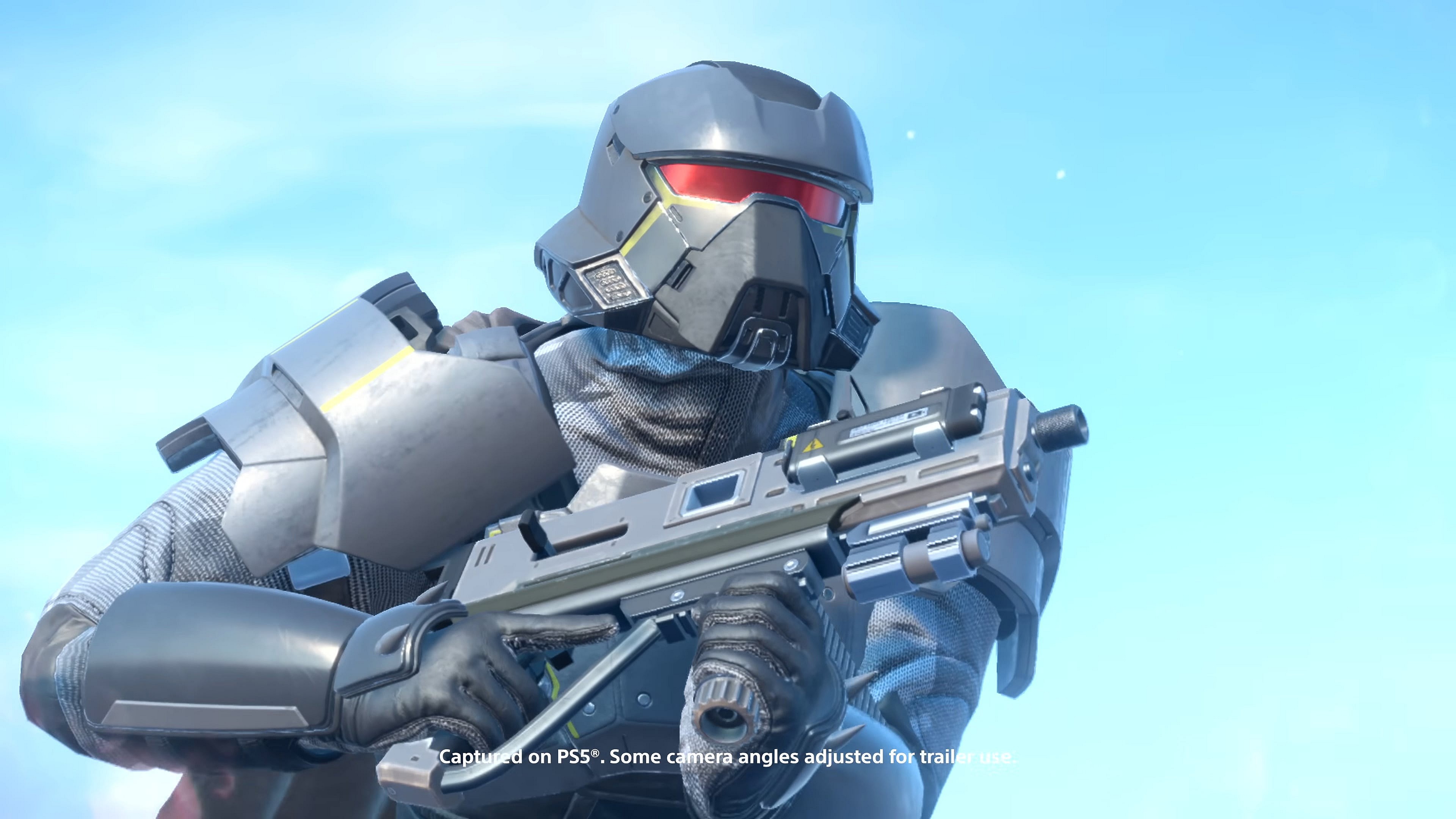 A Helldiver rushes into battle sporting his new Polar Patriot armor in Helldivers 2 (2024), Arrowhead Studio Games