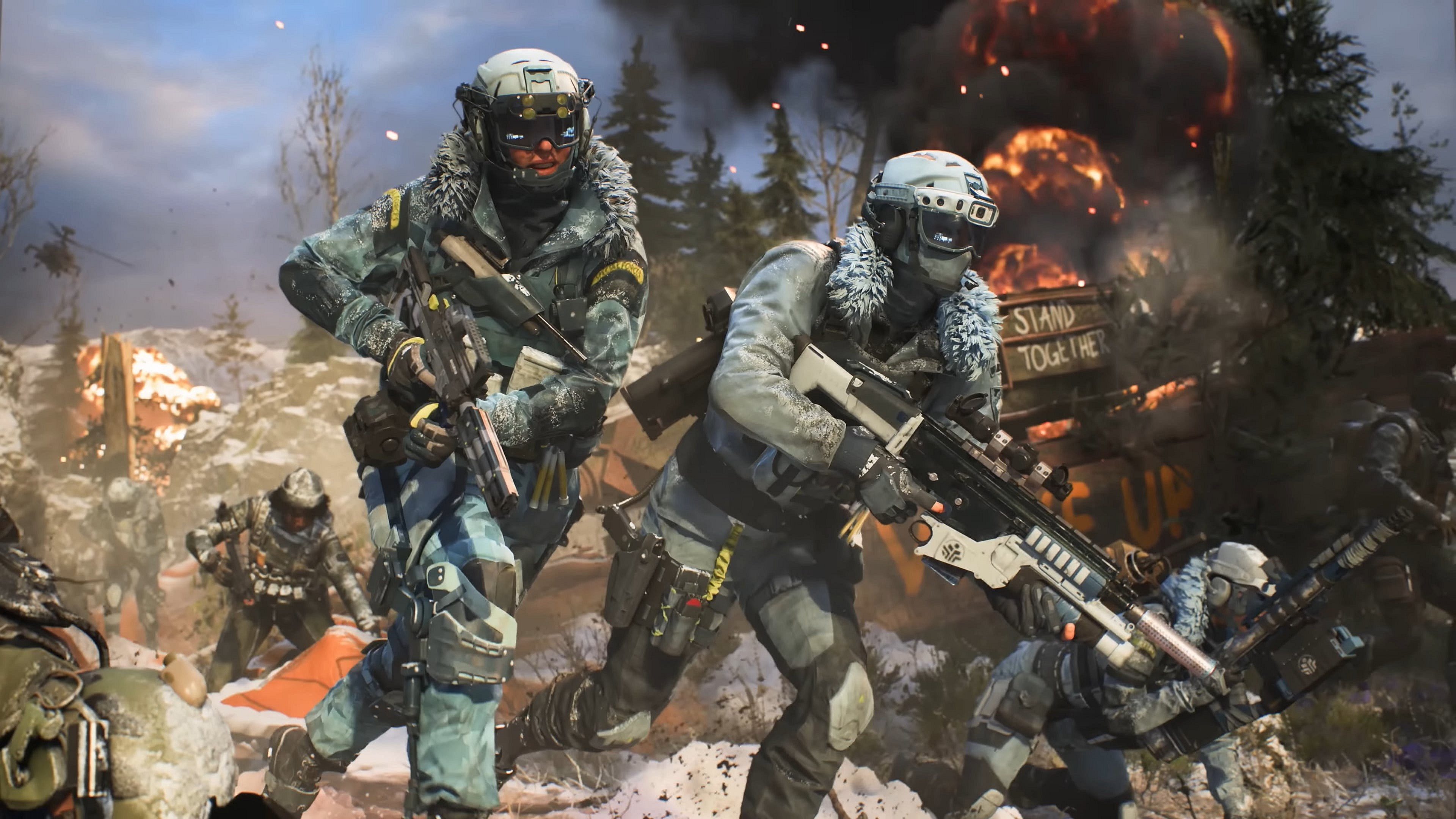 A unit of players roll out in Battlefield 2042 (2021), Electronic Arts