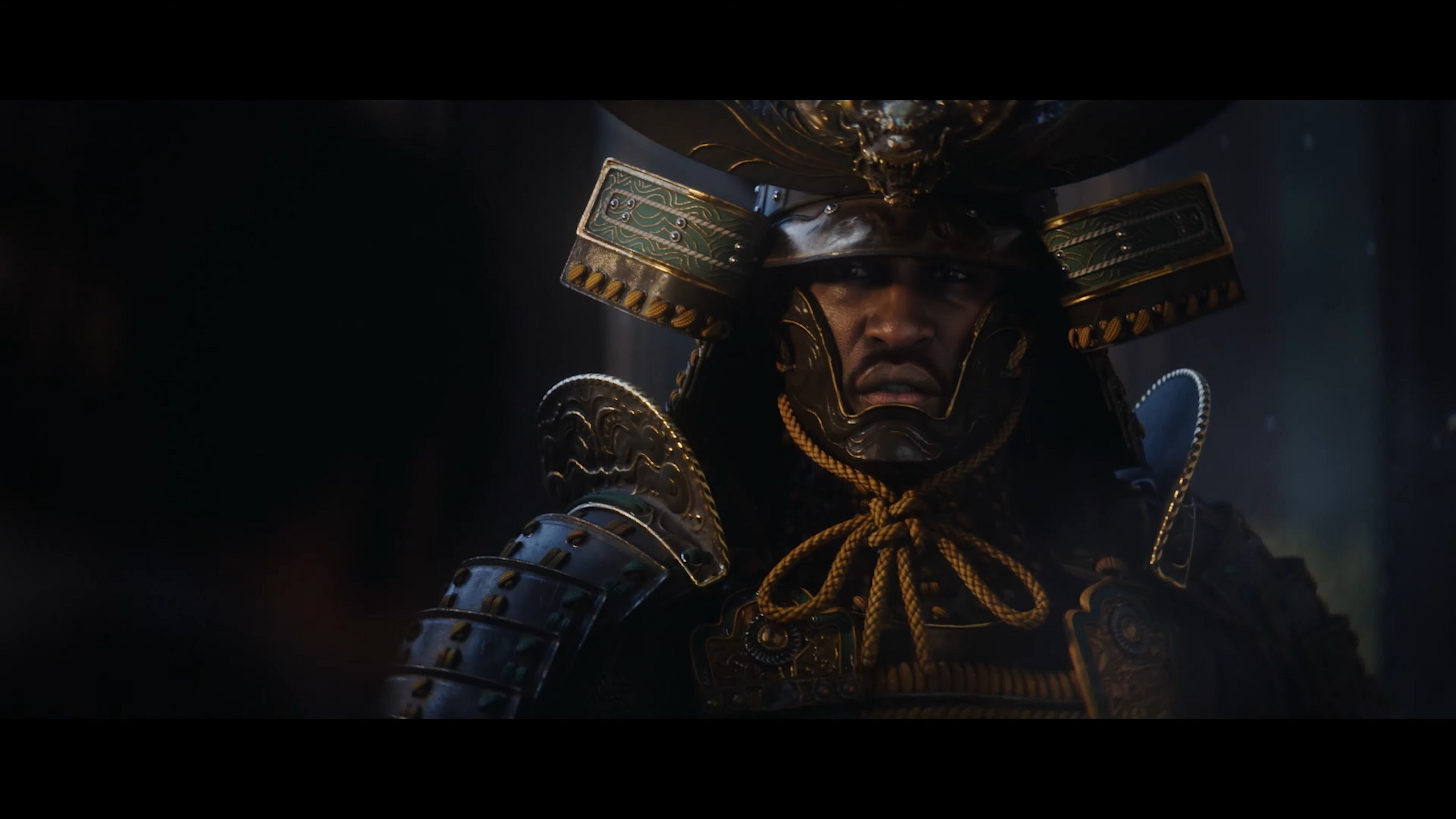 Yasuke (TBA) surprises a foe from the shadows in Assassin's Creed Shadows (2024), Ubisoft