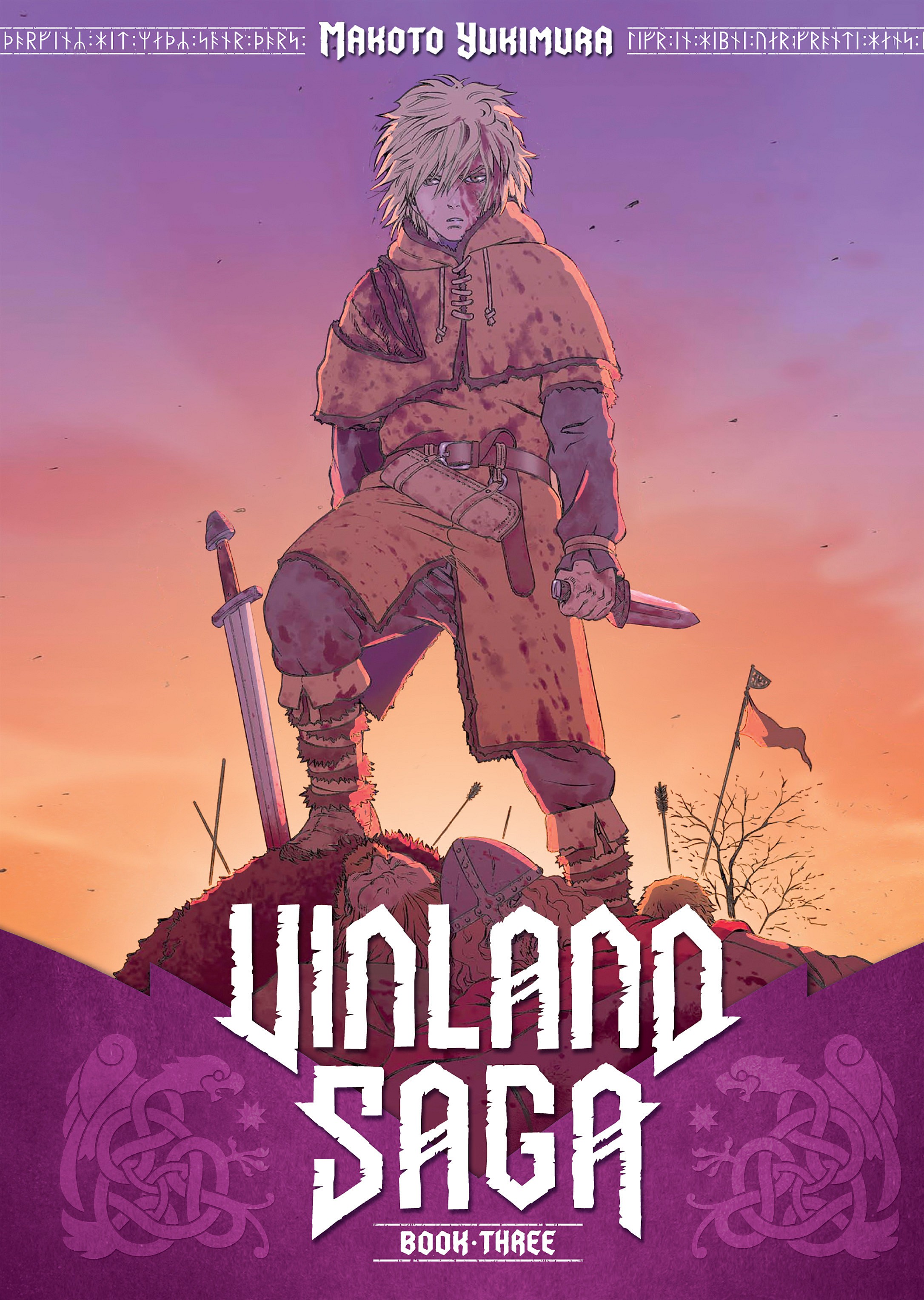 Thorfinn steels his resolve on Makoto Yukimura's cover to Vinland Saga Vol. 6 (2008), Kodansha