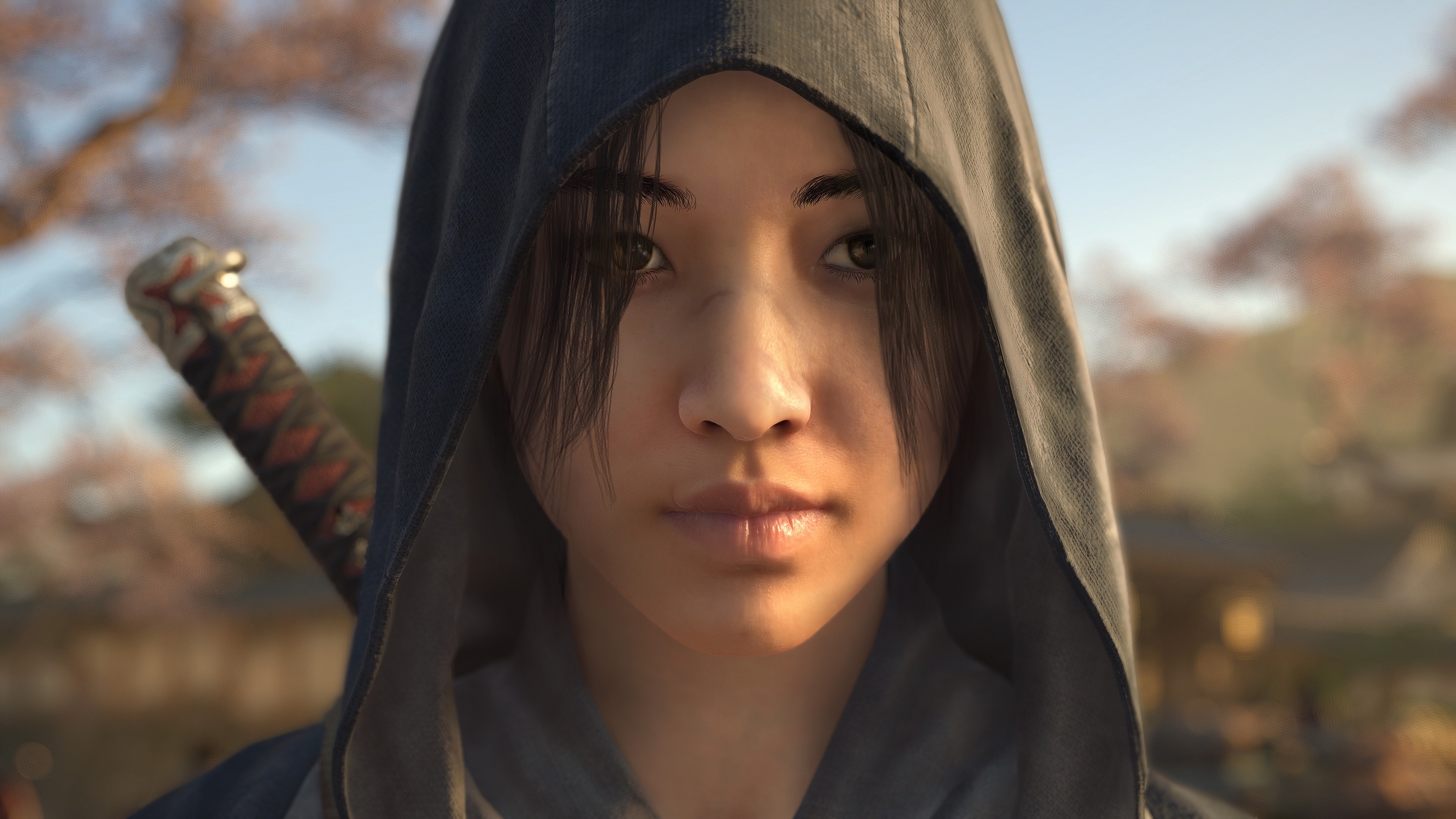 A close up of Naoe (TBA) in Assassin's Creed Shadows (2024), Ubisoft