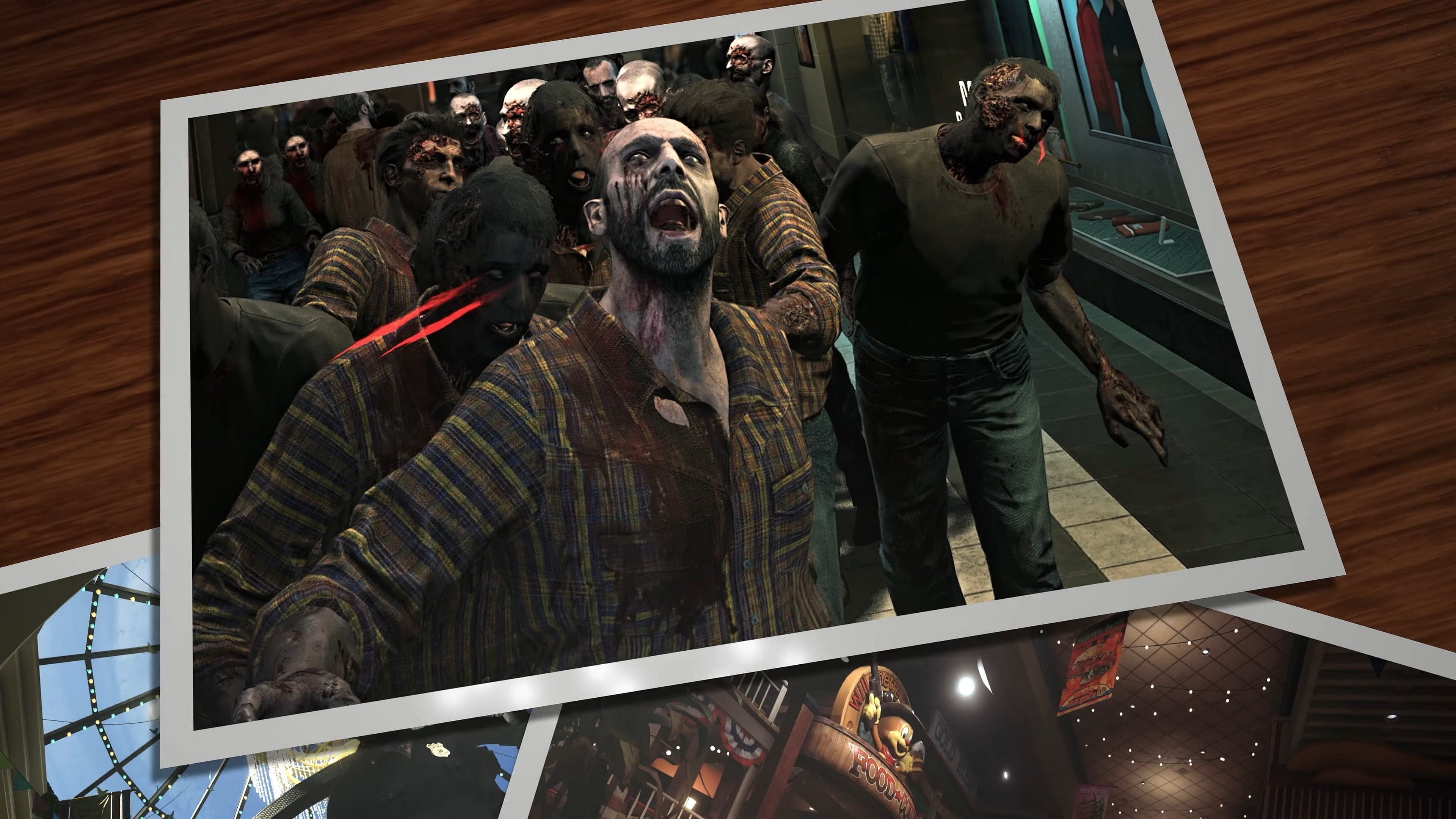 A group of zombies strike a pose in Dead Rising Deluxe Remaster (2024), Capcom