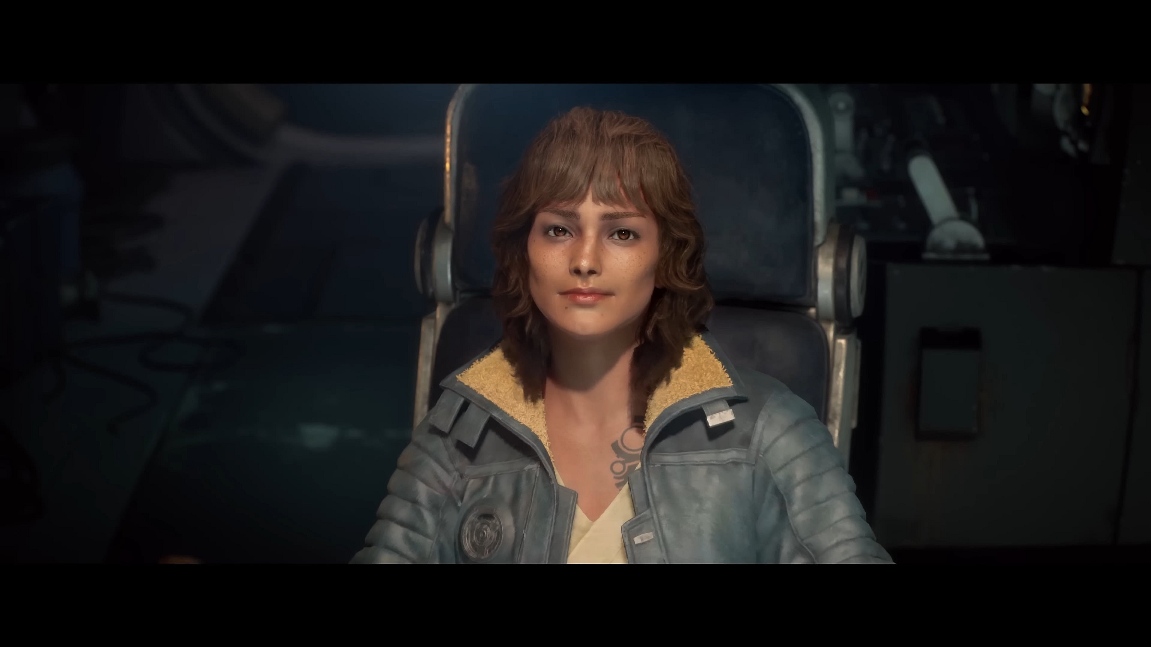 Kay Vess (Humberly González) looks to her next mission in Star Wars Outlaws (2024), Ubisoft