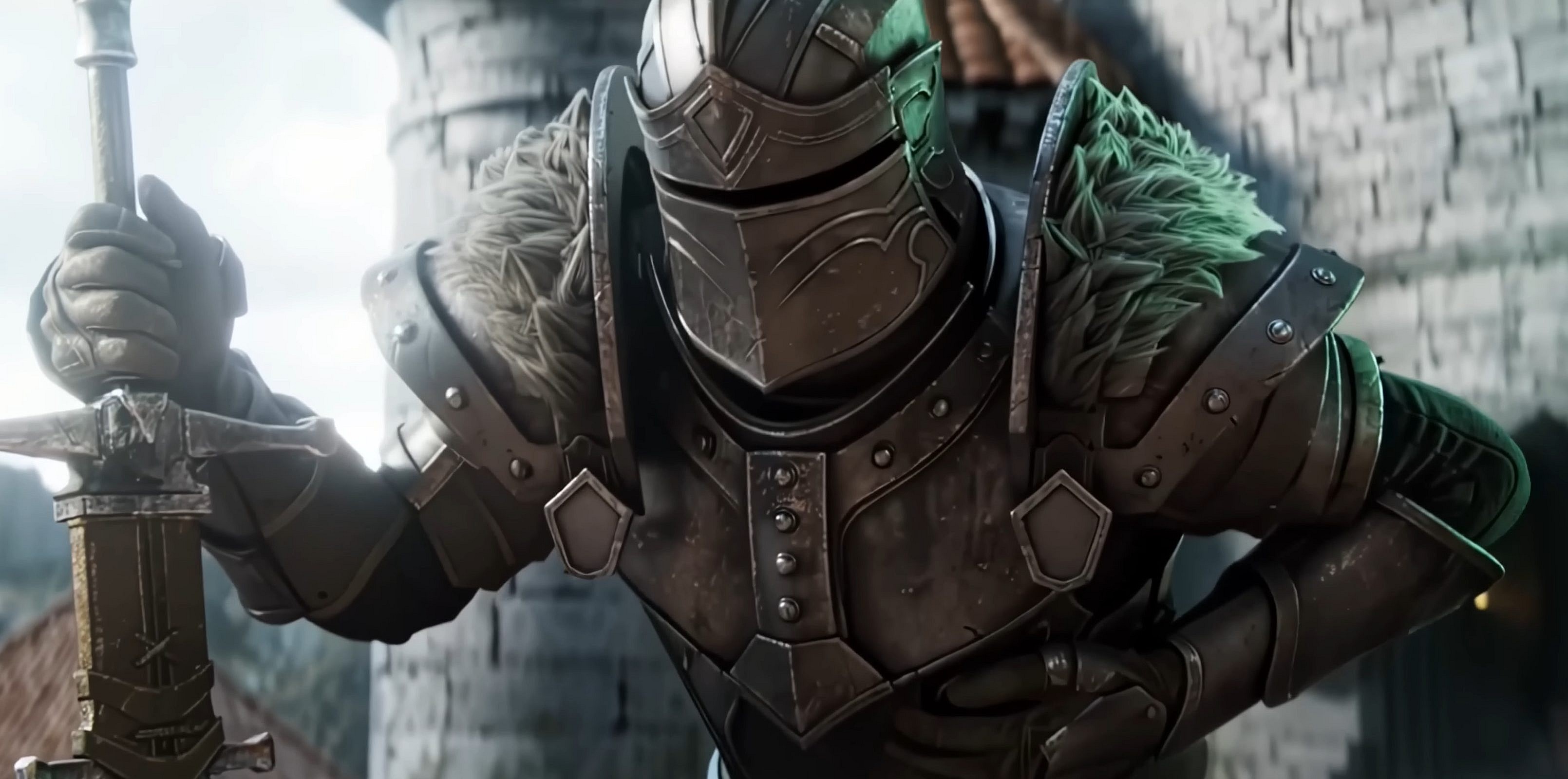 A knight is brought to his knees by a group of adventurers in The Elder Scrolls Online (2014), ZeniMax Studios/Bethesda Softworks