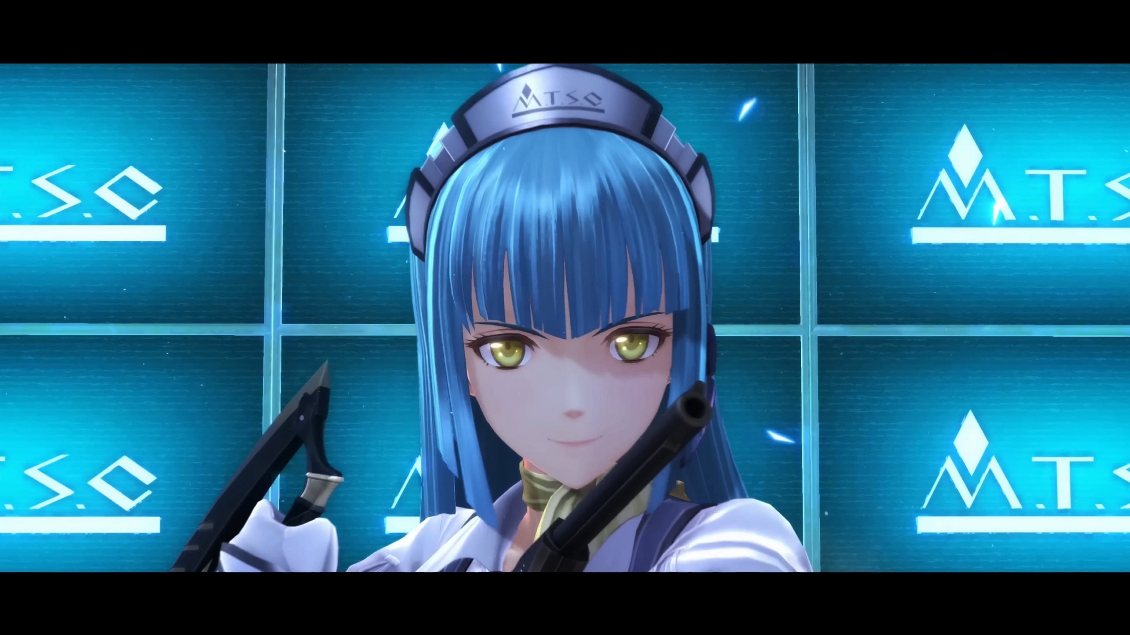 Risette (Yui Ihsikawa) draws her Misericorde in The Legend of Heroes: Trails through Daybreak (2021), Nihon Falcom