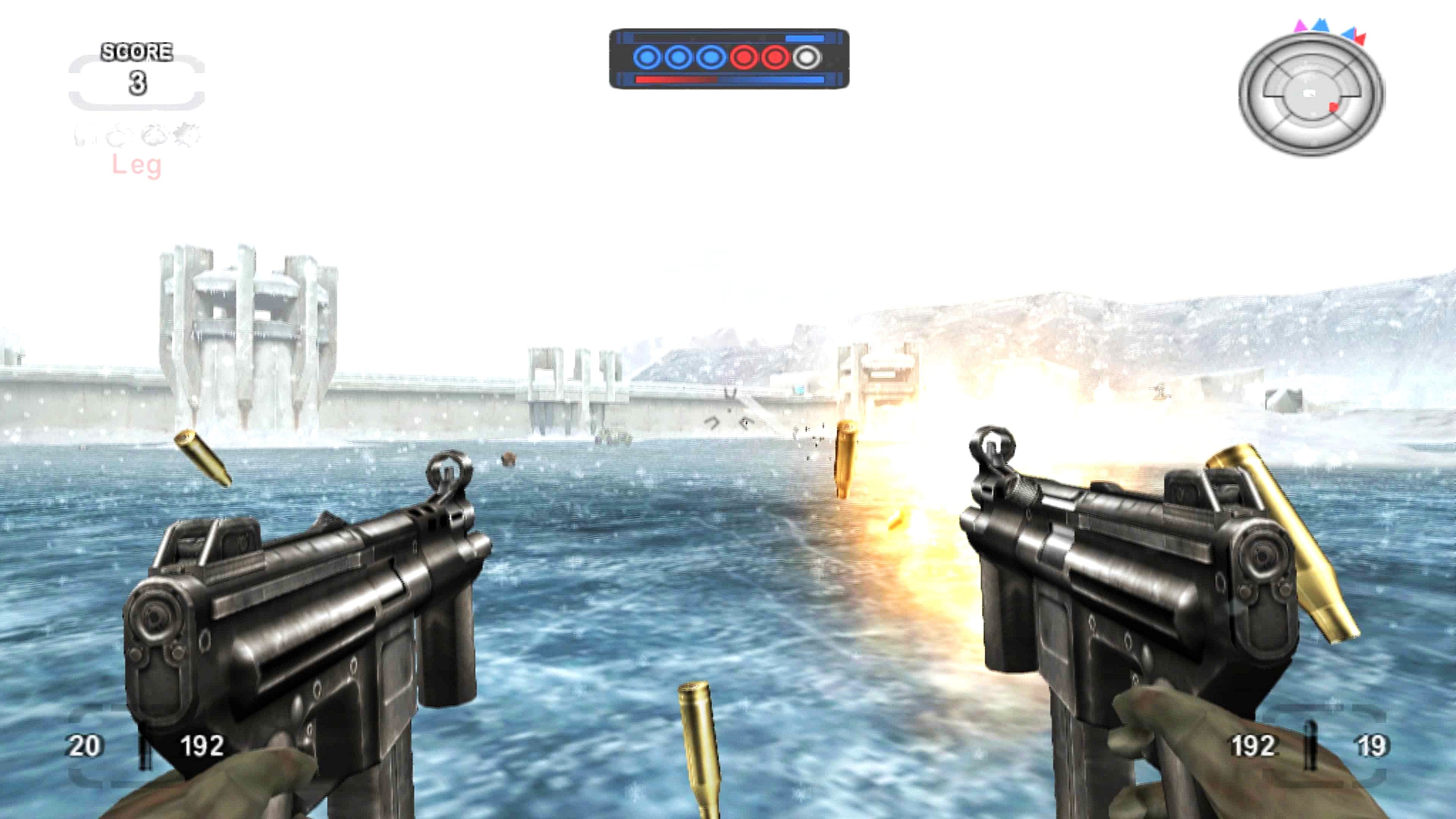 The massive map Siberia is great for big team modes in TimeSplitters: Future Perfect 2005, Electronic Arts.
