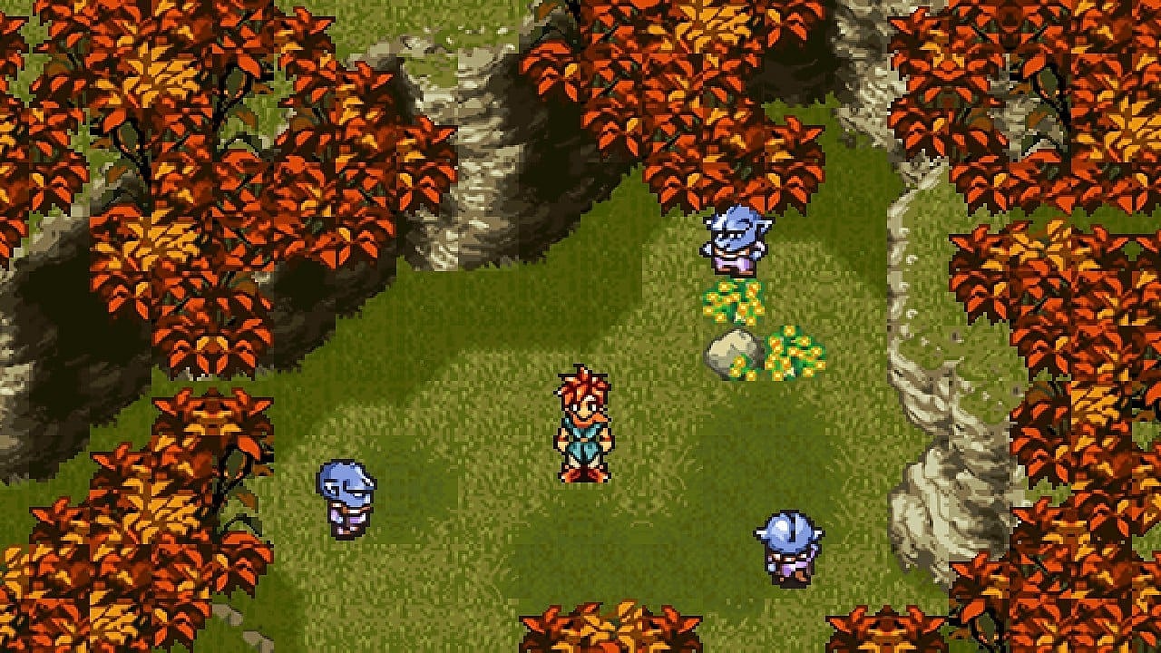 Player protagonist faces goblins, Chrono Trigger (1995), Square Enix, YouTube Screenshot