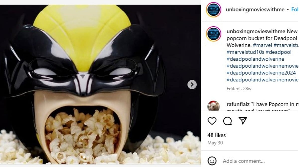 Deadpool and Wolverine Popcorn Bucket via unboxing movies with me on Instagram