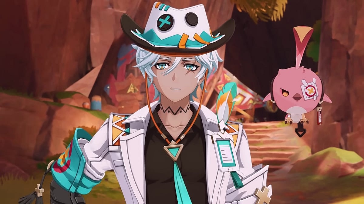 Ifa (Junta Terashima) alongside his companion Cacucu (Shouhei Komatsu) in Genshin Impact (2020), HoYoverse