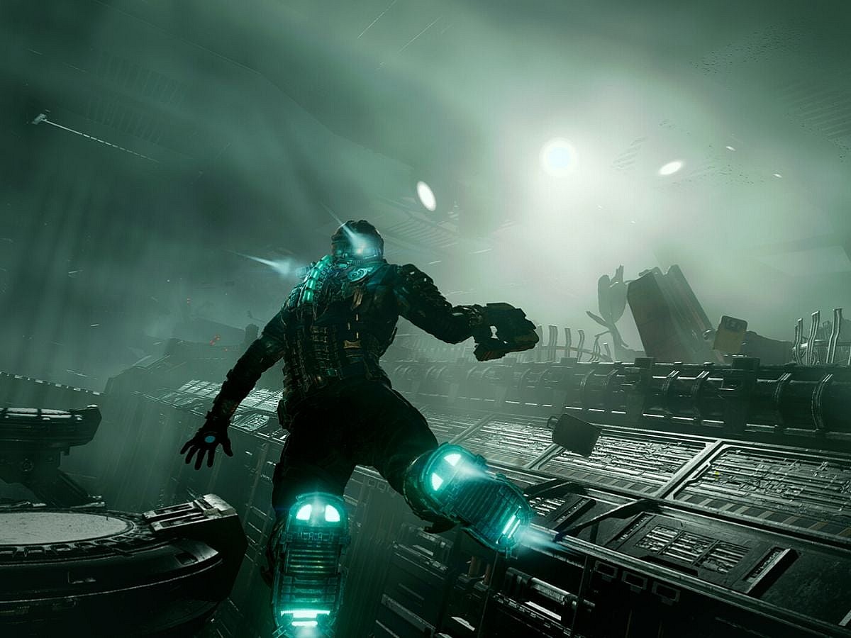 Isaac Clarke (Gunner Wright) in the Kellion vessel Dead Space Remake, Electronic Arts