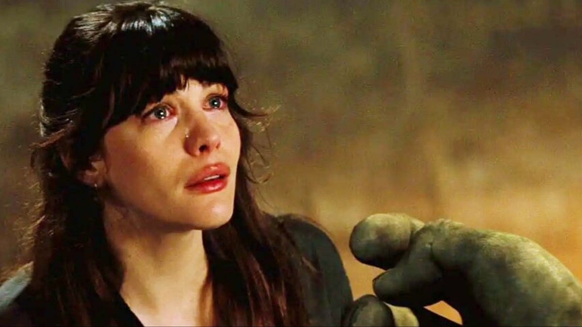 Liv Tyler crying while looking at Bruce Banner in The Incredible Hulk (2008), Marvel Entertainment-Blu Ray