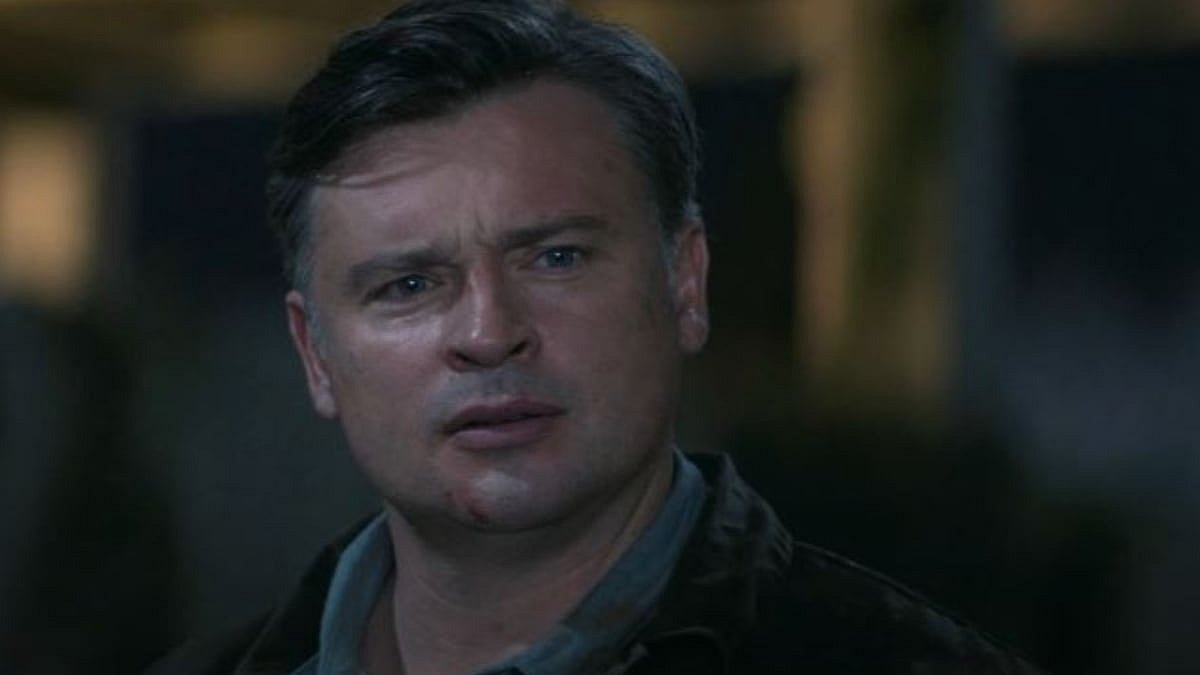 Samuel Campbell (Tom Welling) meets Dead Winchester (Jensen Ackles) in The Winchester S01E13 in 2023, Warner Bros Television