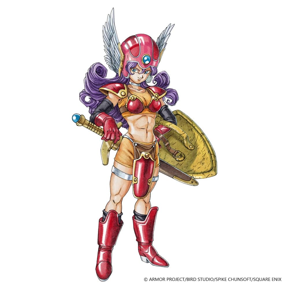 The female Warrior as she appears in Dragon Quest III HD-2D Remake (2024), Square Enix