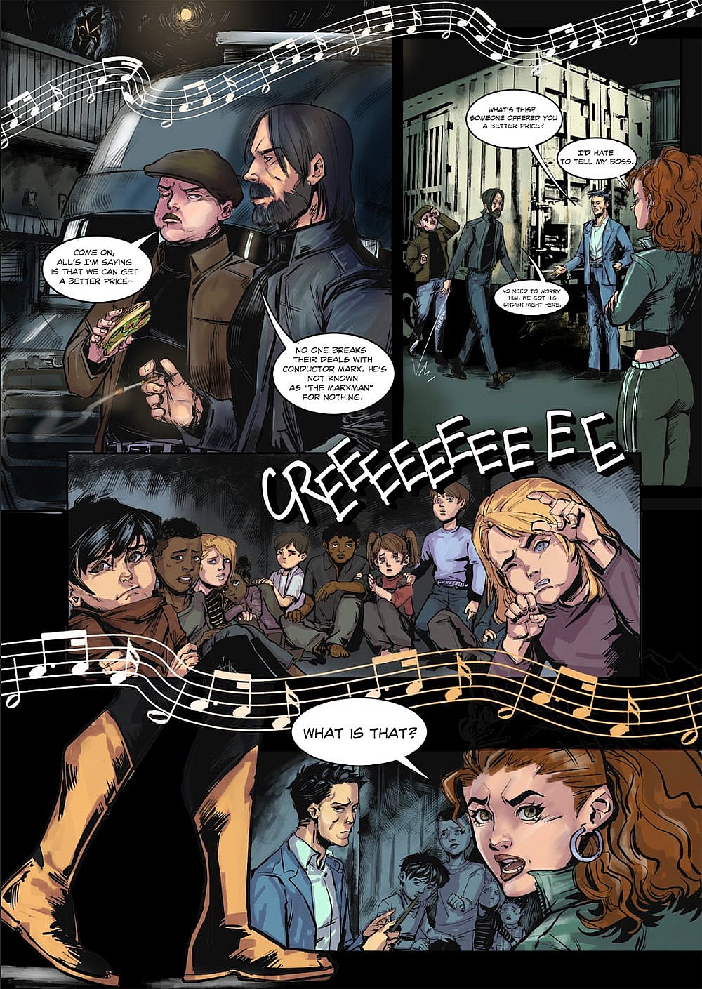 Page 1 of 'Dizchord' #1 by C. S. Johnson.