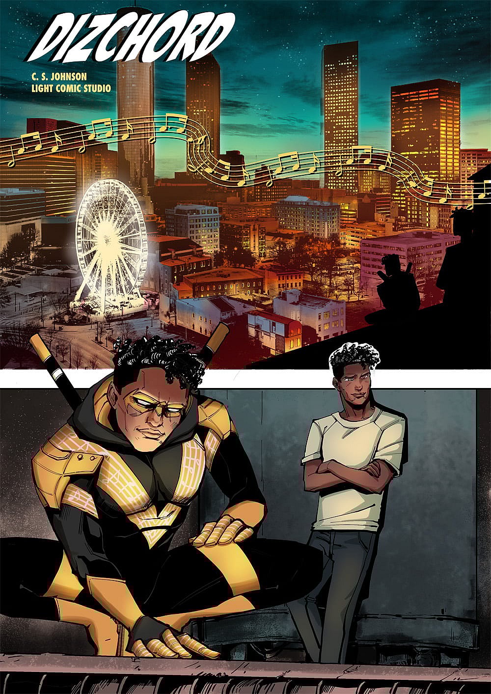 Cover of 'Dizchord' #1 by C. S. Johnson.