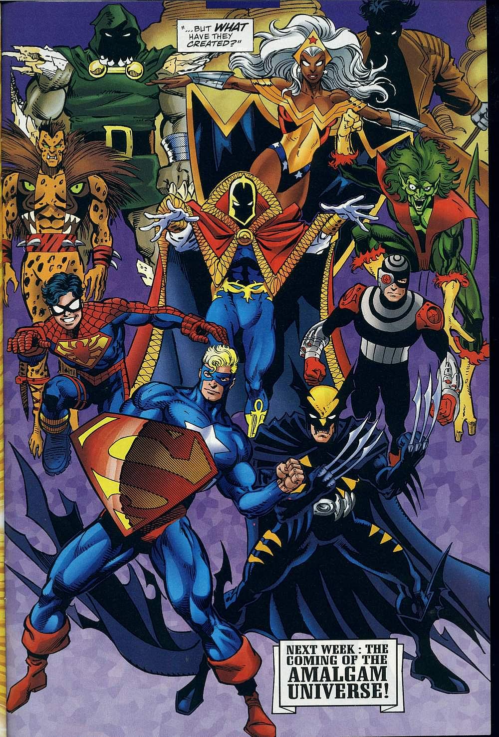 Amalgam Universe born in Marvel Versus DC Vol. 1 #3 "Round Three" (1996), Marvel Comics/DC
