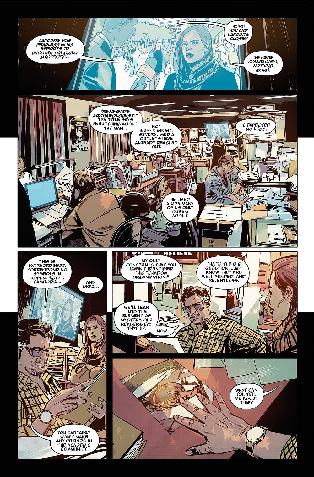 Interior artwork from 'The Saints: Awakening.'