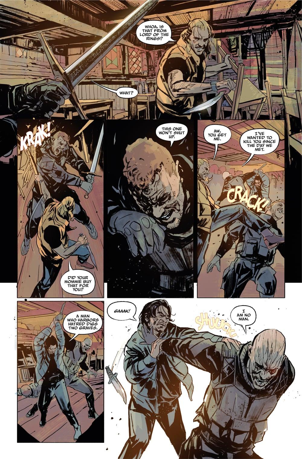 Interior artwork from 'The Saints: Awakening.'