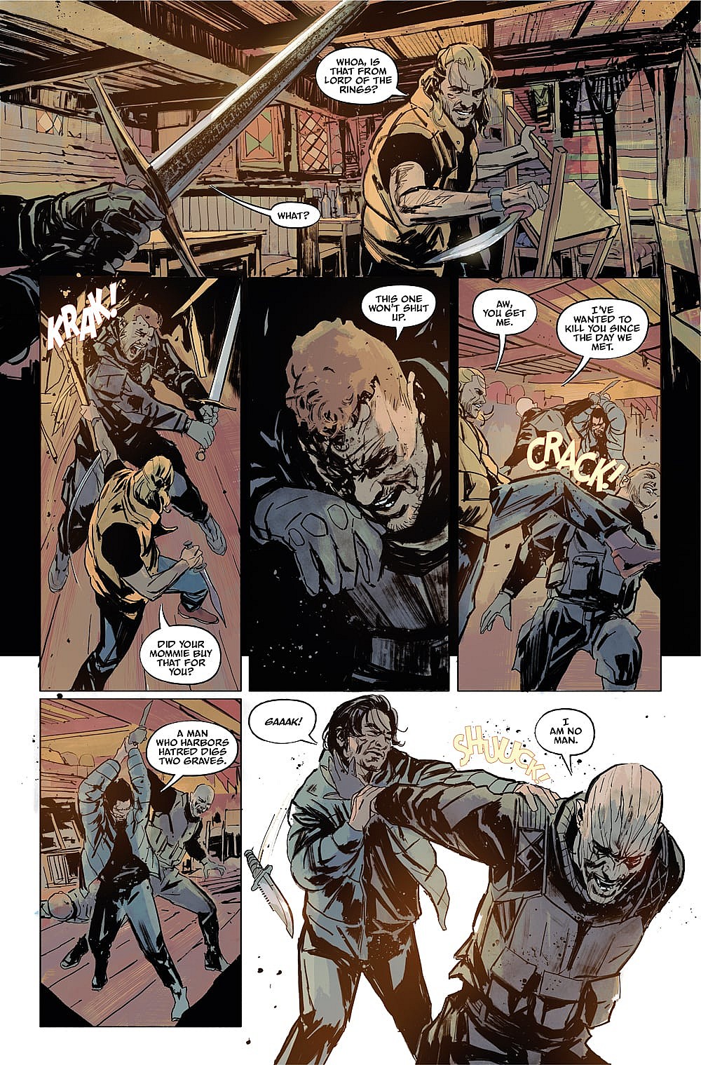 Interior artwork from 'The Saints: Awakening.'