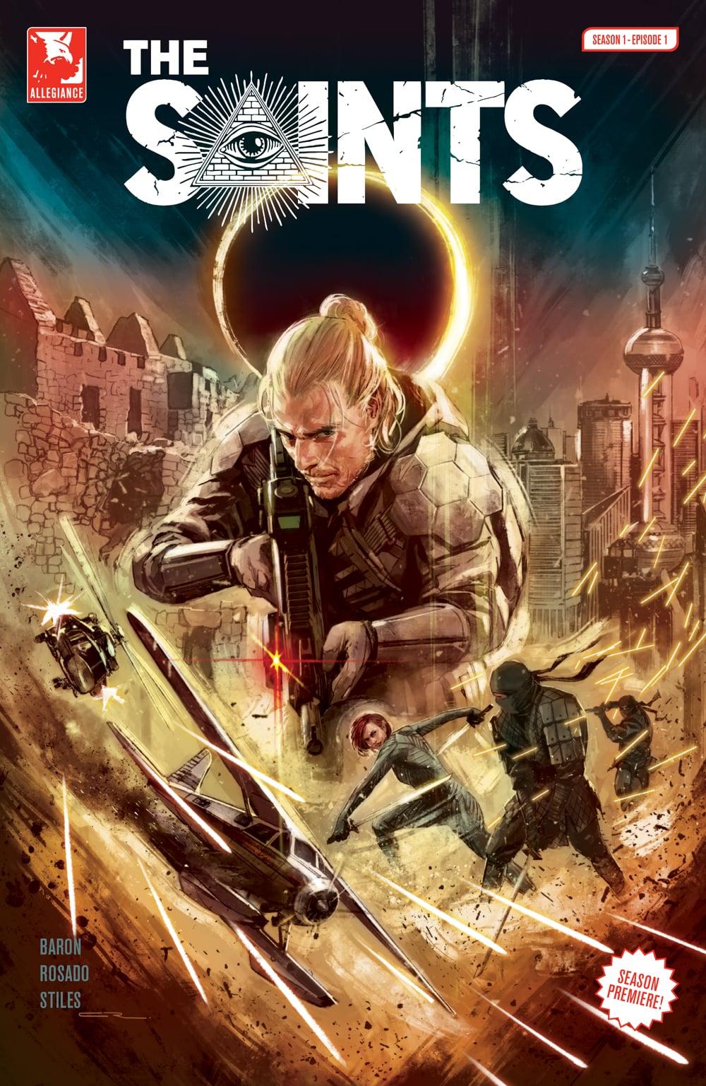 Jean Marc LaPointe front and center on the cover of episode 1 of 'The Saints.'