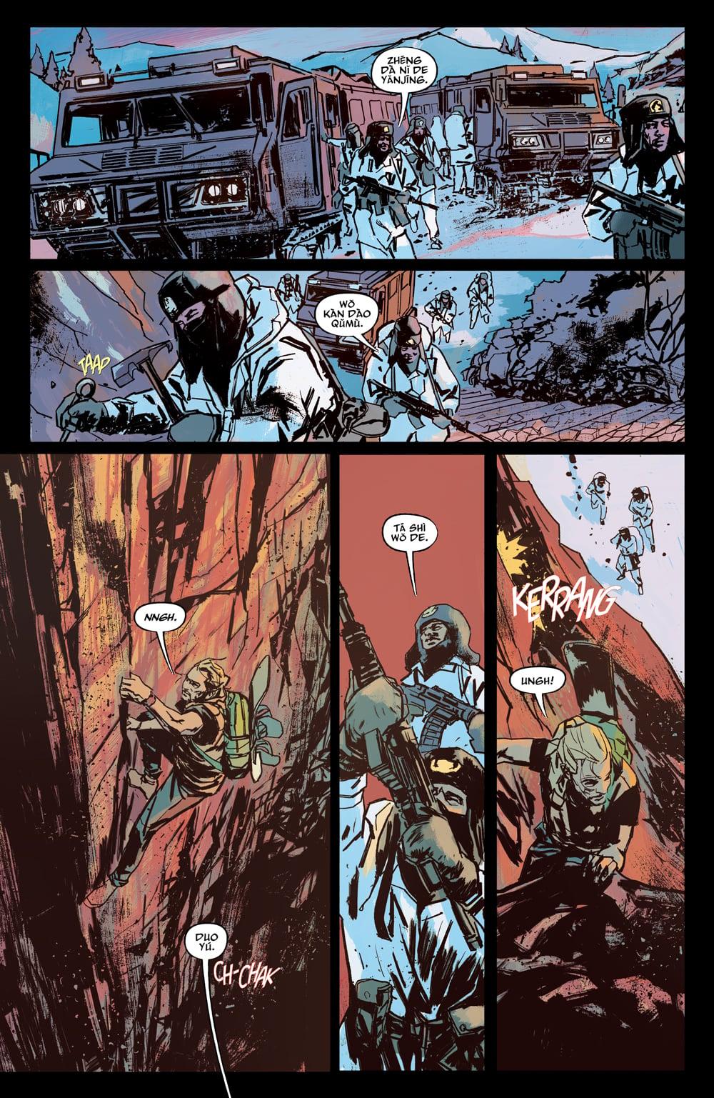 Interior artwork of episode 2 of 'The Saints.'