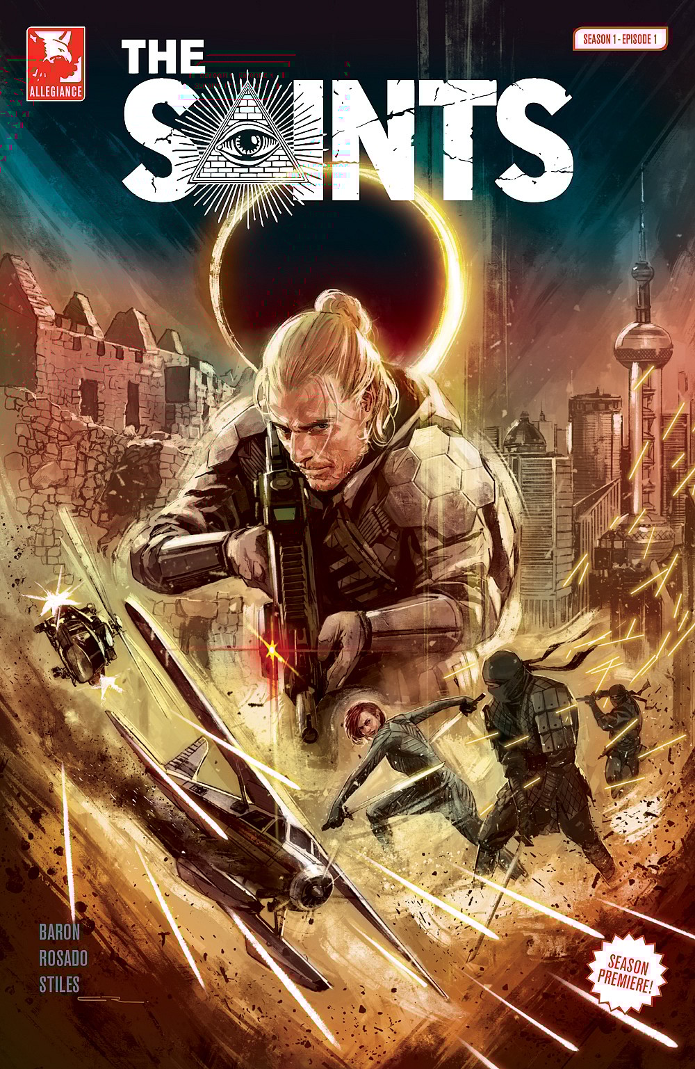 Jean Marc LaPointe front and center on the cover of episode 1 of 'The Saints.'