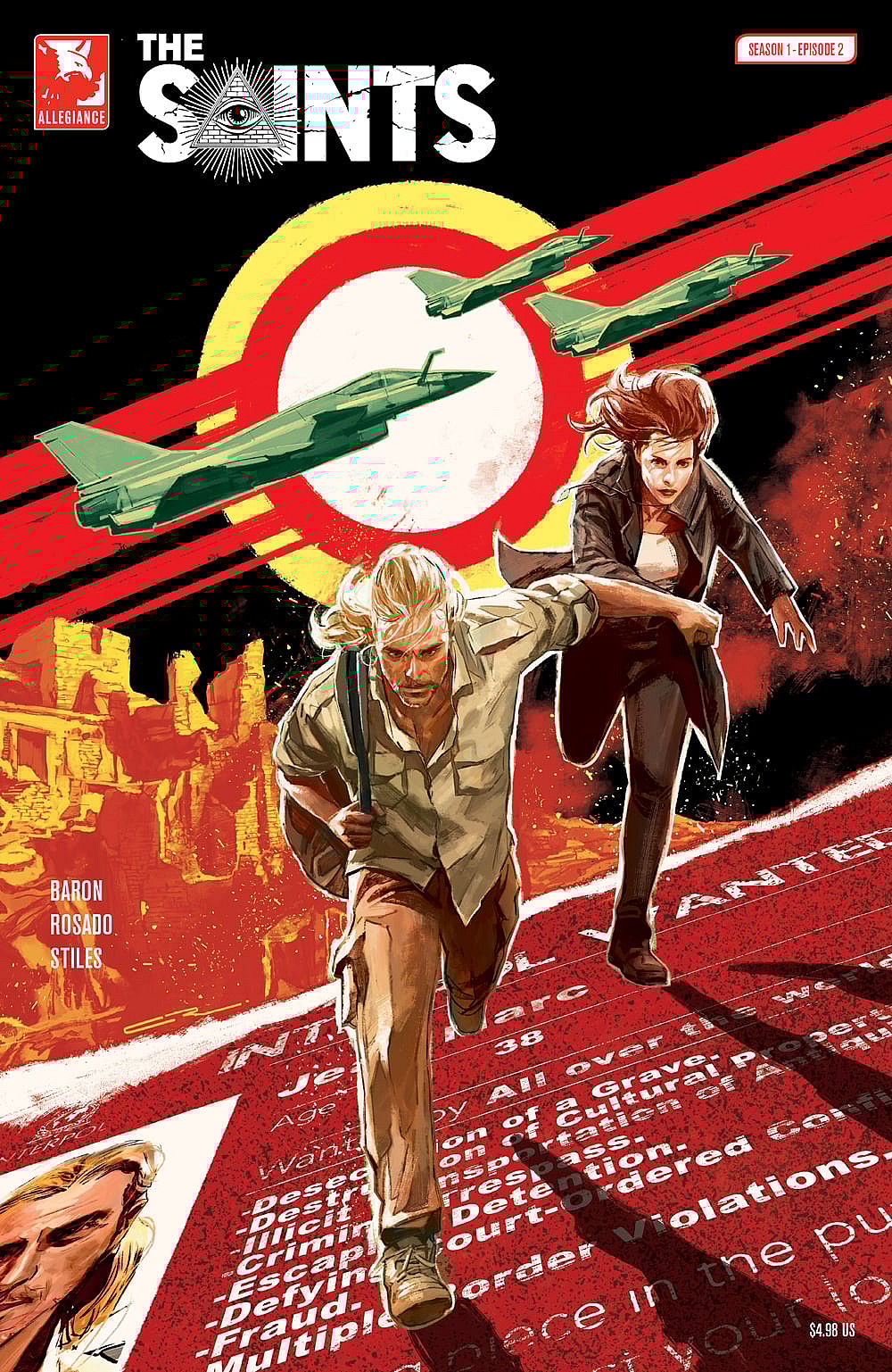 Jean Marc LaPointe runs on the cover of episode 2 of 'The Saints.'