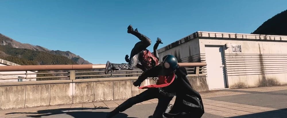 Rider in action