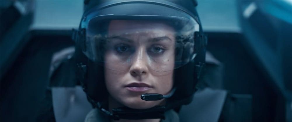 Carol Danvers as she appears in the 'Captain Marvel' official trailer (2018).