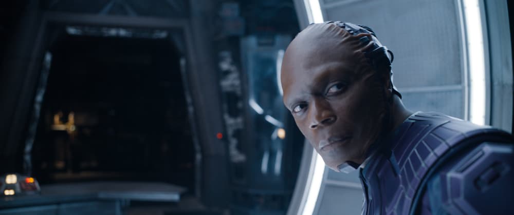 Chukwudi Iwuji as The High Evolutionary in Marvel Studios' Guardians of the Galaxy Vol. 3. Photo courtesy of Marvel Studios. © 2023 MARVEL.
