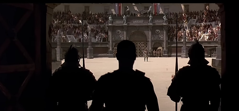Gladiator enters the arena