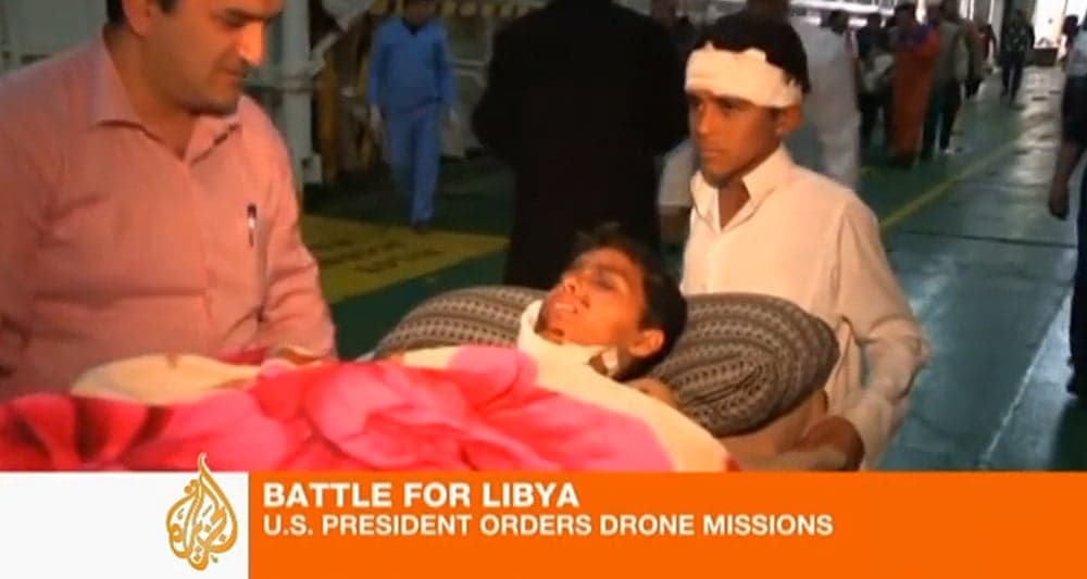Children injured during Barack Obama's Lybian conflict, Al Jazeera YouTube channel