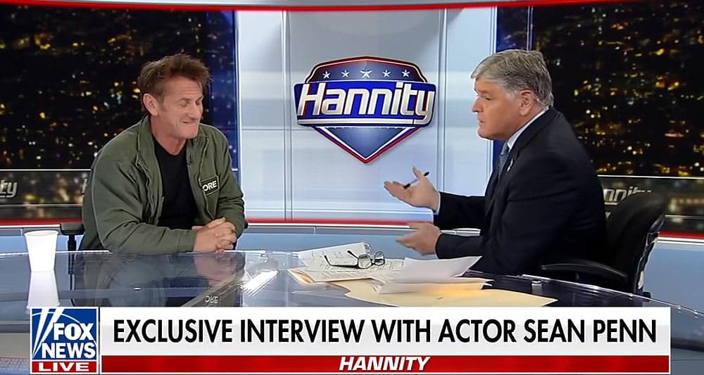 Sean Penn talks to FOX News pundit Sean Hannity about the Ukraine War, FOX News YouTube channel