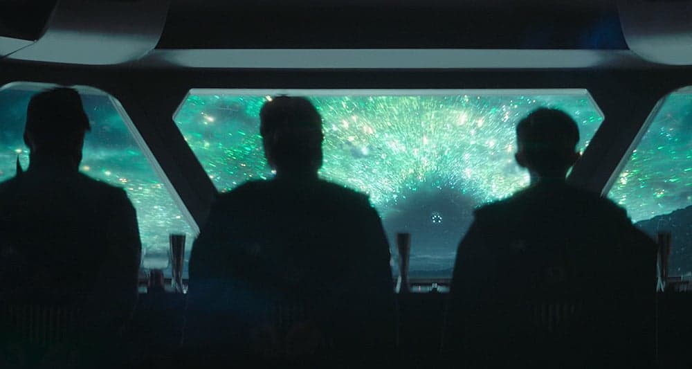 Cassian escapes during a celestial event in 'Star Wars: Andor' (2022), Disney+