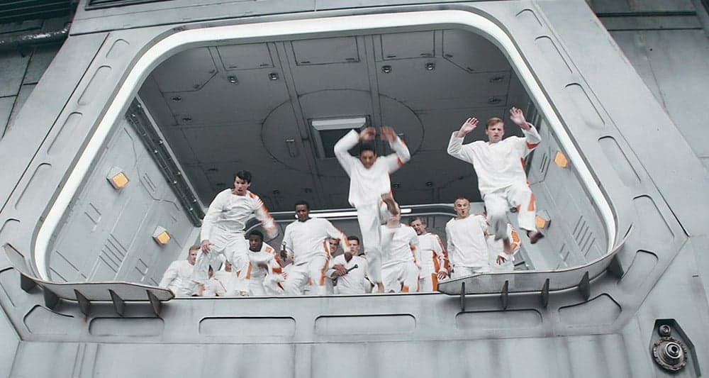 Prisoners leap to freedom in 'Star Wars: Andor' (2022), Disney+