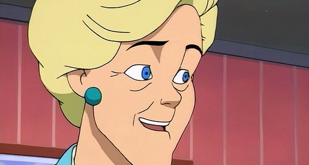 Aunt May, unaware, in Spider-Man: The Animated Series (1994), Marvel Entertainment Group