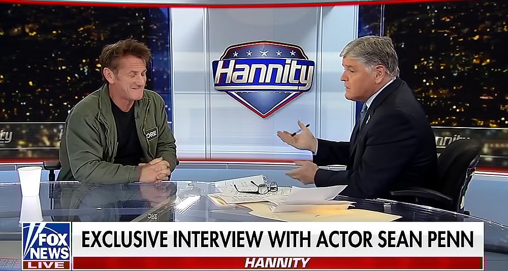 Sean Penn talks to FOX News pundit Sean Hannity about the Ukraine War, FOX News YouTube channel