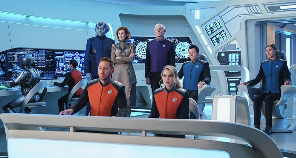 The Orville and Union delegates in The Orville: New Horizons