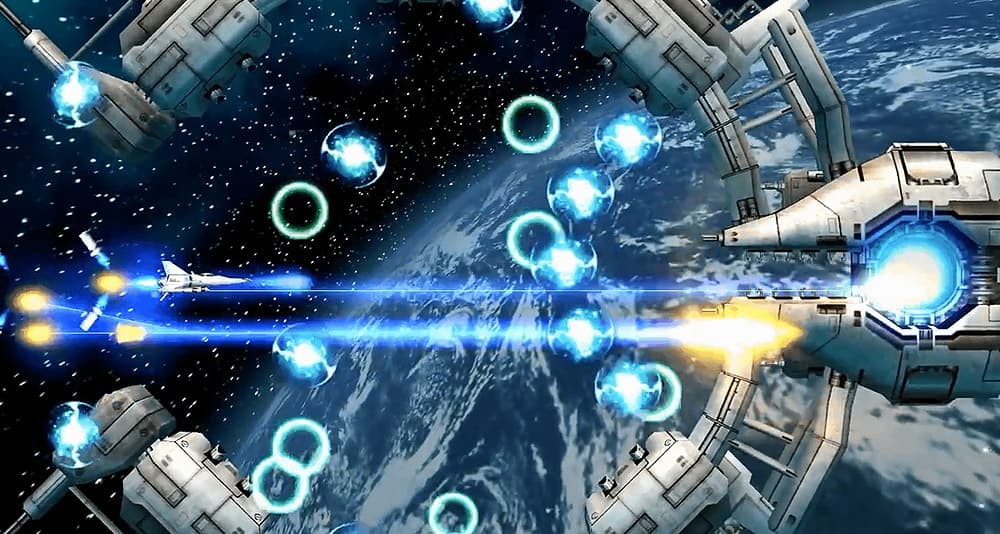 A space battle in Gradius V