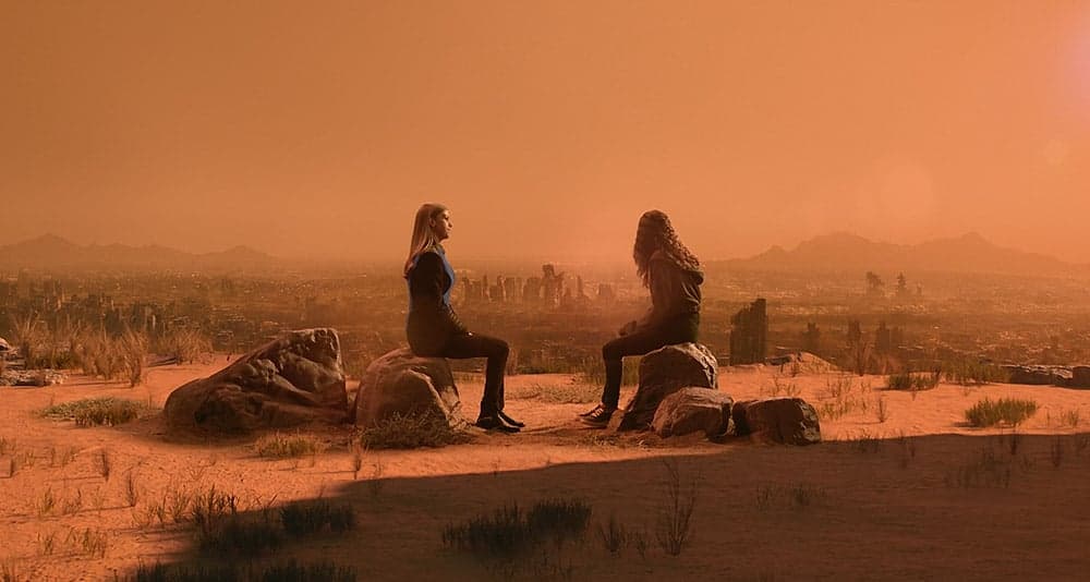 Grayson shows Lysella the effects of meddling with cultures in The Orville
